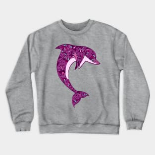 Dolphin Purple Crewneck Sweatshirt